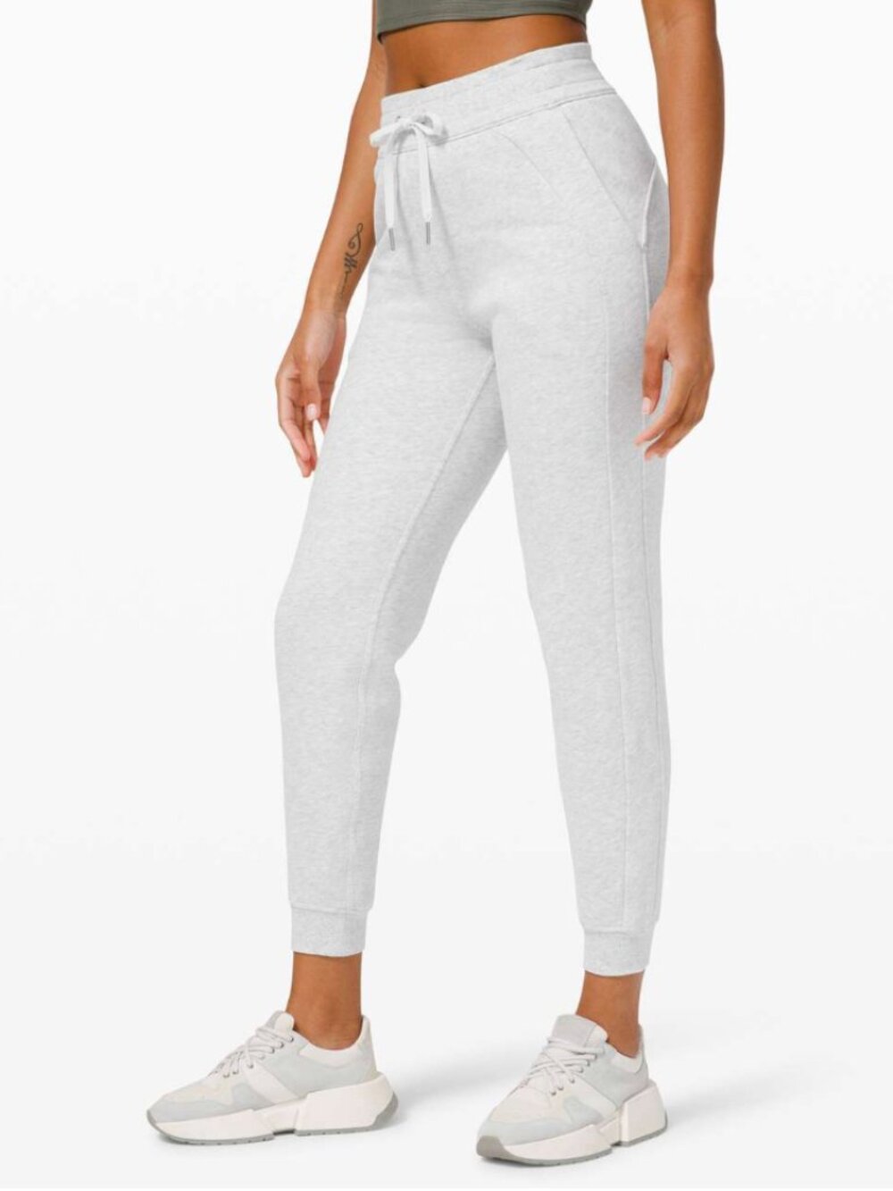Lululemon Scuba High-Rise Jogger Fleece 28" Heathered Core Ultra Light - Size 4